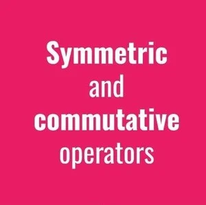 Vista del artículo: Symmetric && Commutative Operators